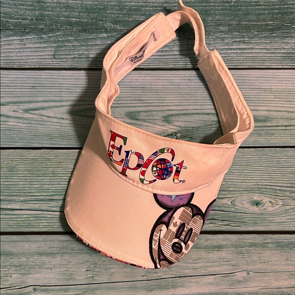 Disney Epcot Kids Cream Visor